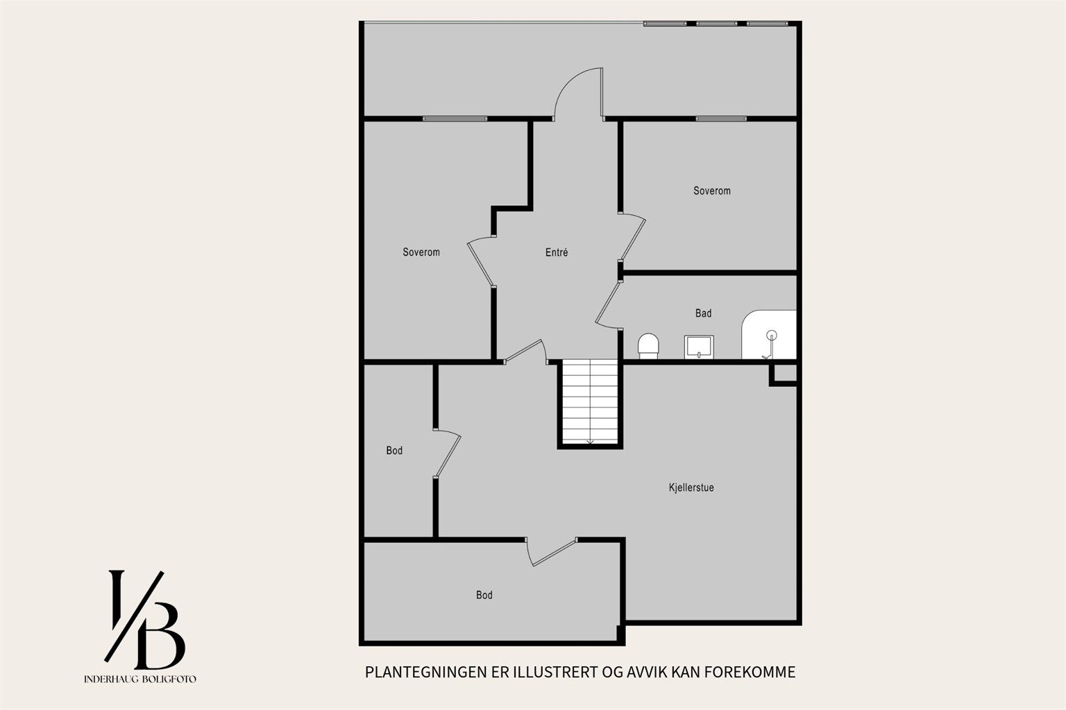 Plantegning for 1. etasje 