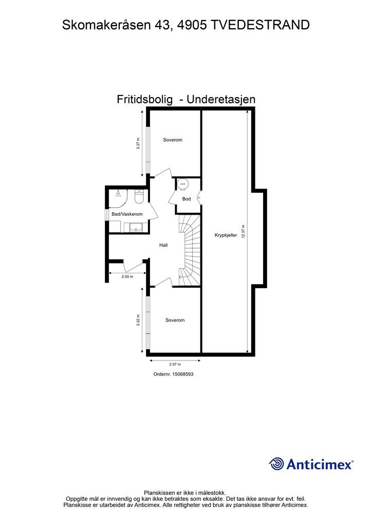 Plantegning underetasje