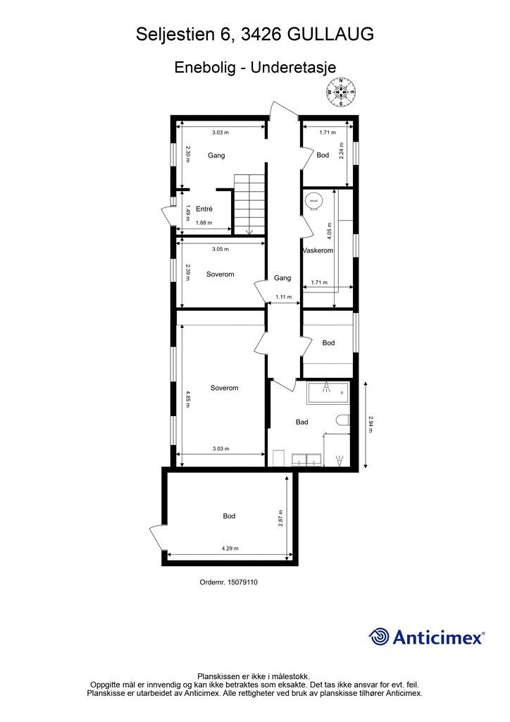 Plantegning - Underetasje