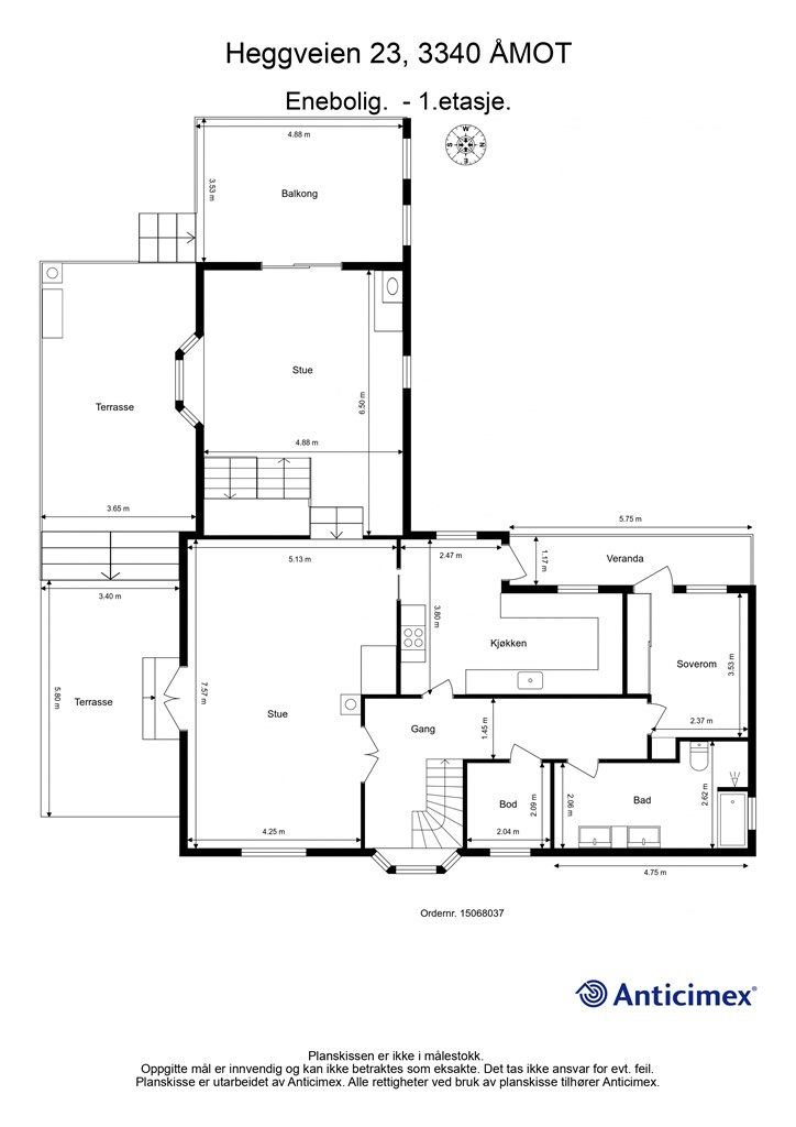 Plantegning - 1. etasje