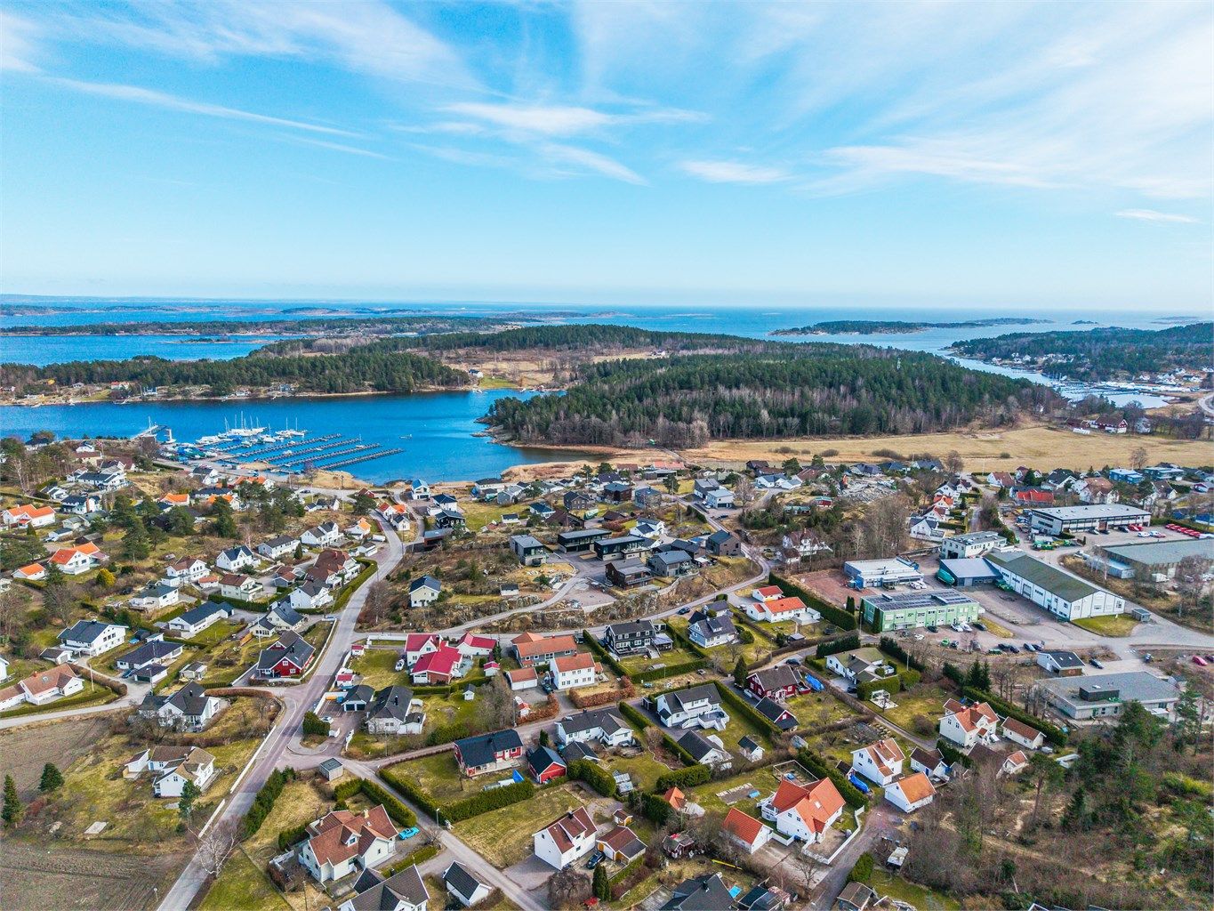 Utsikt over skjærgården i Færder kommune.