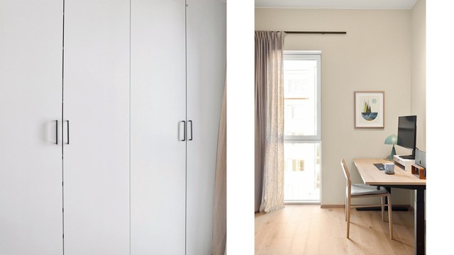 Også her er det rikelig med oppbevaringsplass.