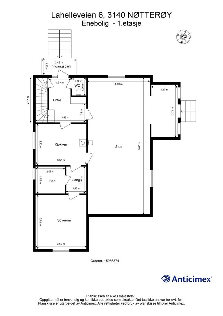 Plantegning 1. etasje