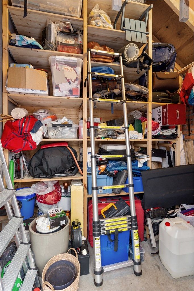 Bodene gir utmerket plass for lagring av sportsutstyr og sesongartikler.