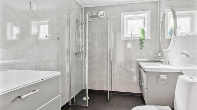 Badet i første etasje ble oppgradert i 2024