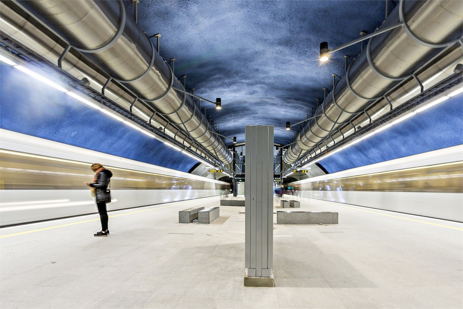 Løren t-banestasjon - linje 4 - Vestli-Storo-Majorstua-Helsfyr-Bergkrystallen 