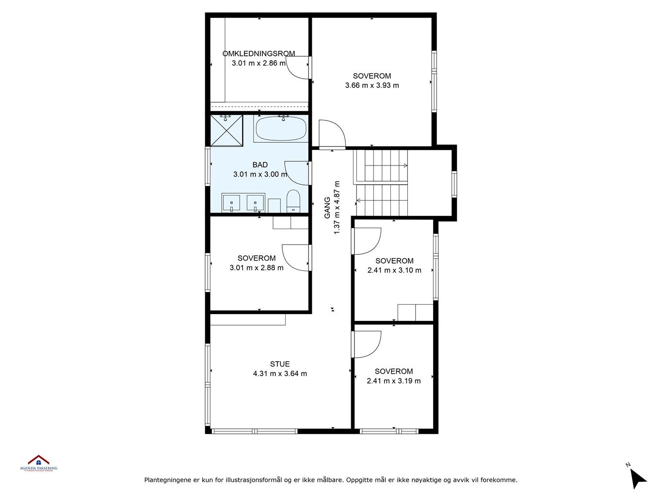 Plantegning - 2. etasje.