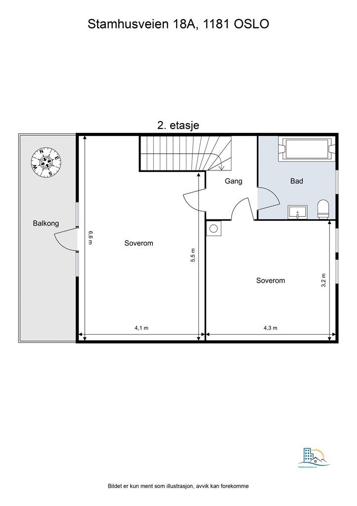 Plantegning - 2. etasje
