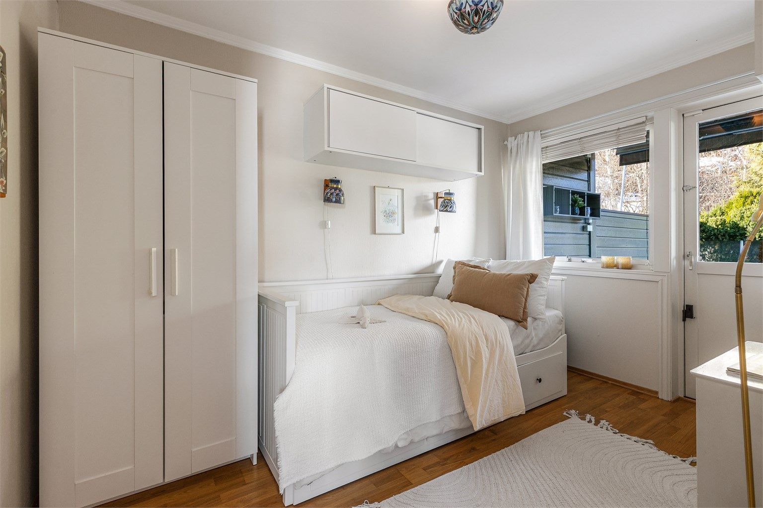 De andre soverommene passer god som gjesterom, barnerom eller kontor.