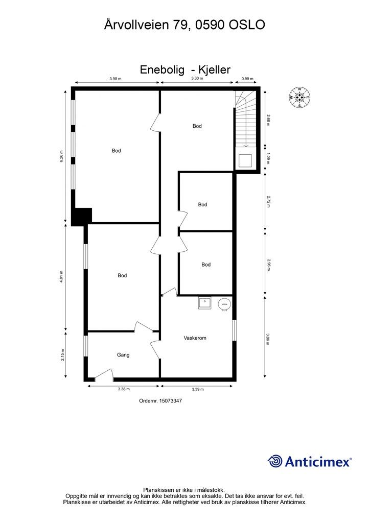Plantegning - Underetasje