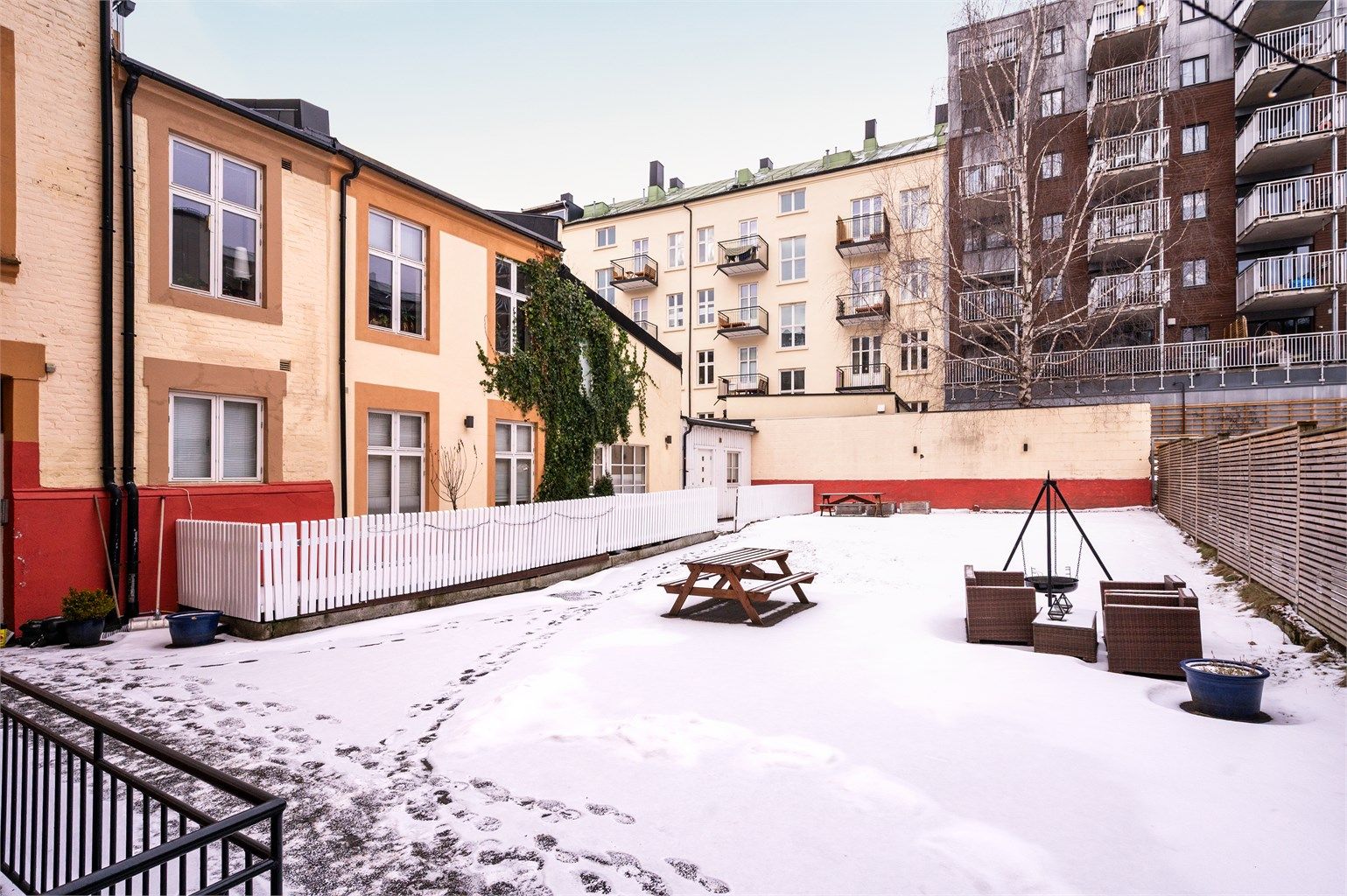 Hyggelig felles bakgård 