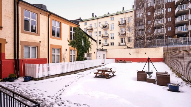 Hyggelig felles bakgård