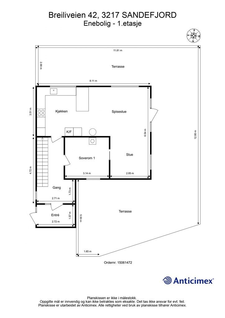 Plantegning 1. etasje