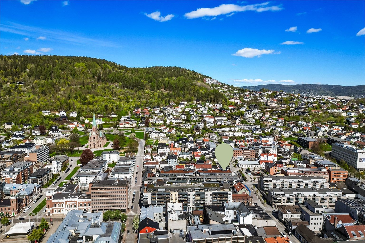 Kort vei til flotte turområder i Bragernesåsen og rekreasjonsområder som Elveparken.