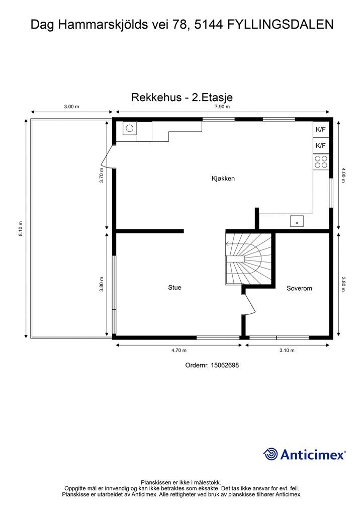 - Plantegning 2. etasje -