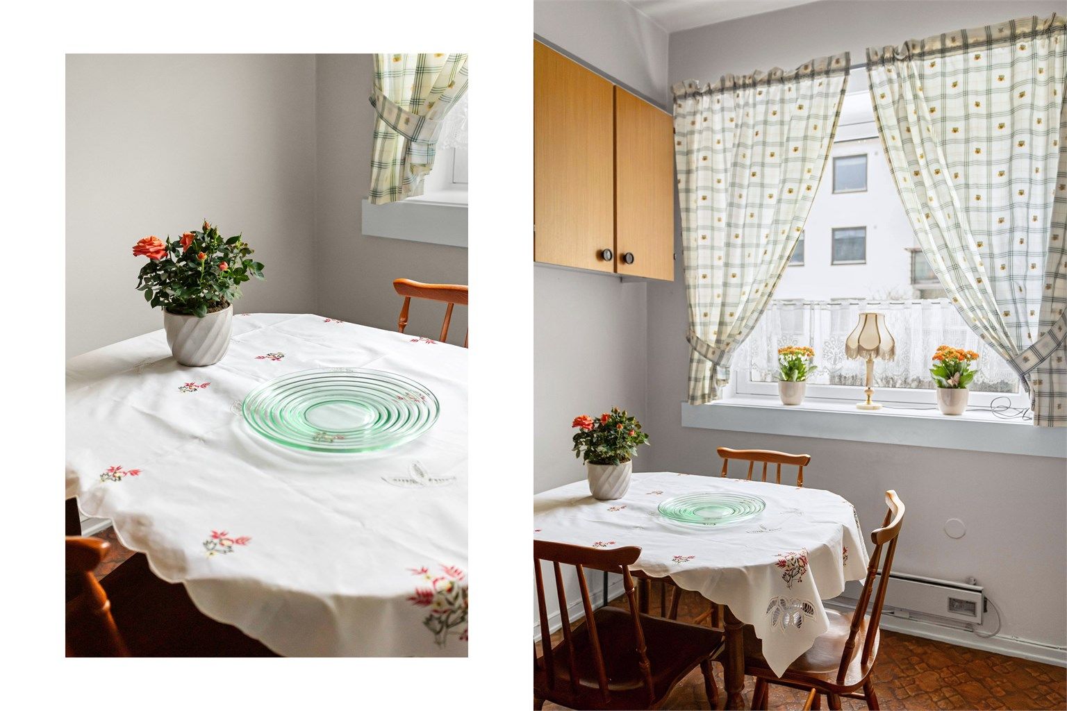 Her er det plass til en hyggelig spisekrok for hverdagsmåltidene.