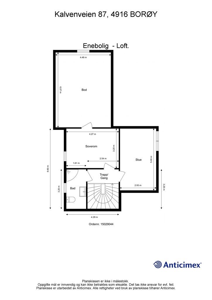 Plantegning 3. etasje