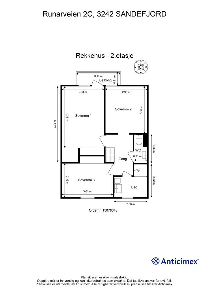 Plantegning 2.etasje.