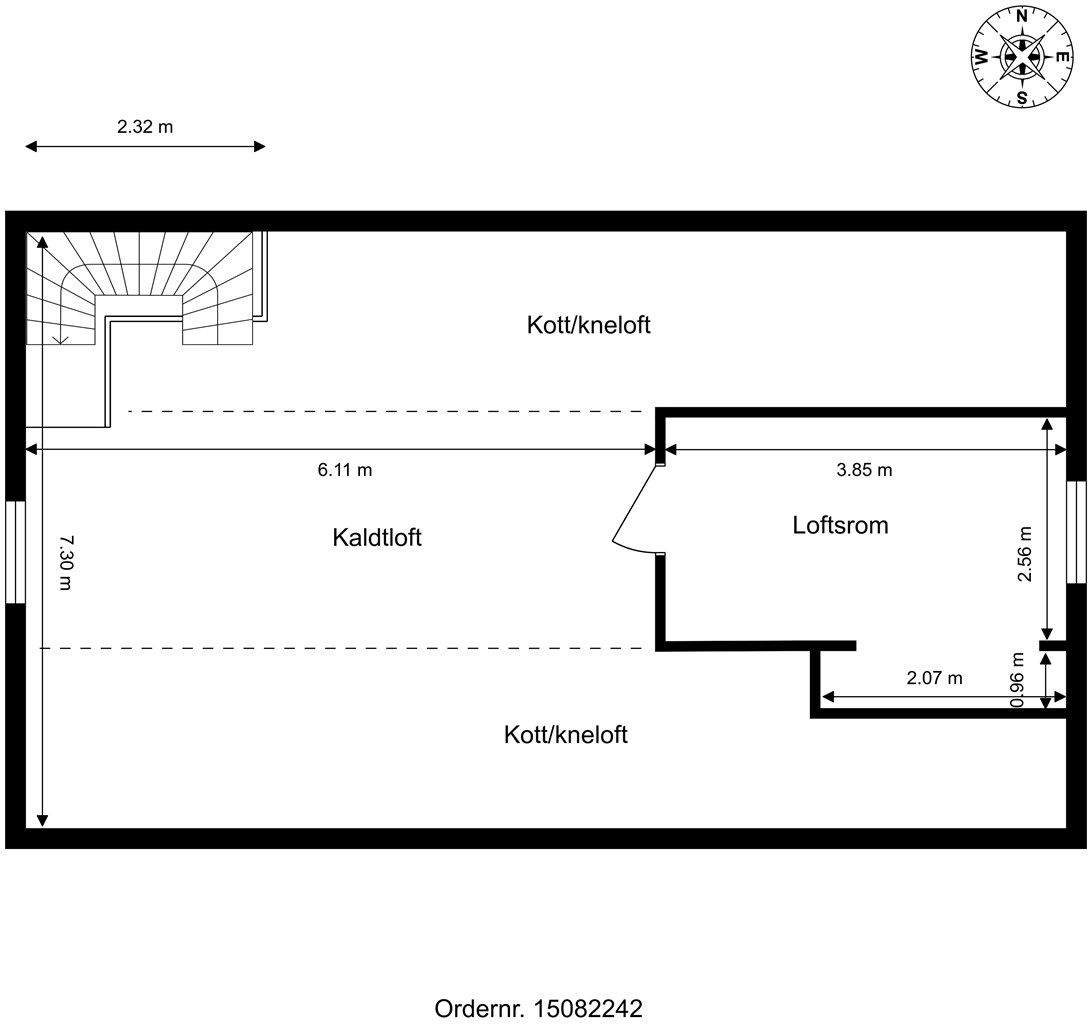 Plantegning - Loft