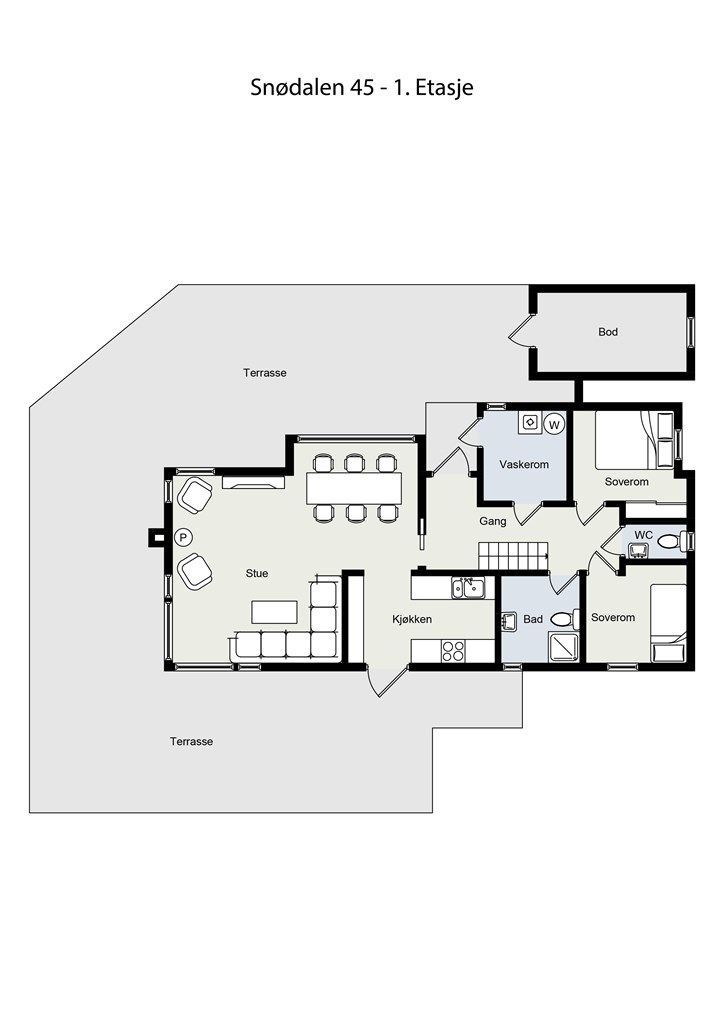 Plantegning 1. etasje