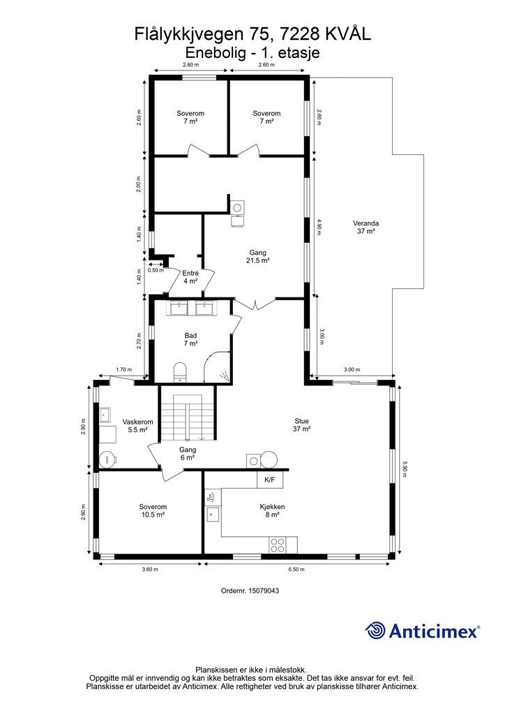 Planskisse 1. etasje.