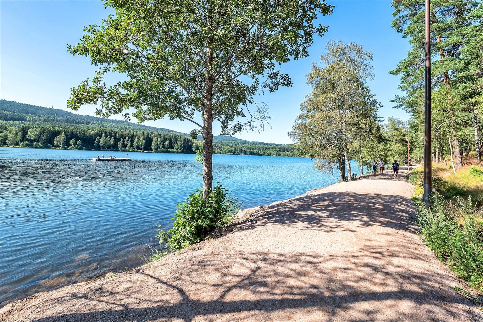 Det er nydelige turstier i nærområdet.