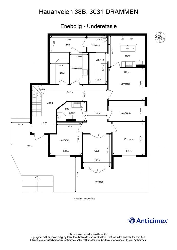 Plantegning - Underetasje
