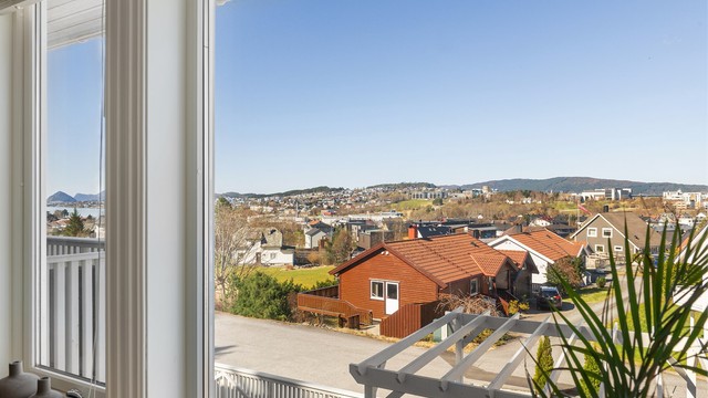 Flott utsikt fra eiendommen