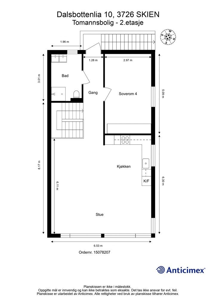 Plantegning 2.etasje.