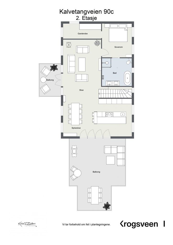 Planskisse 2. etasje. 