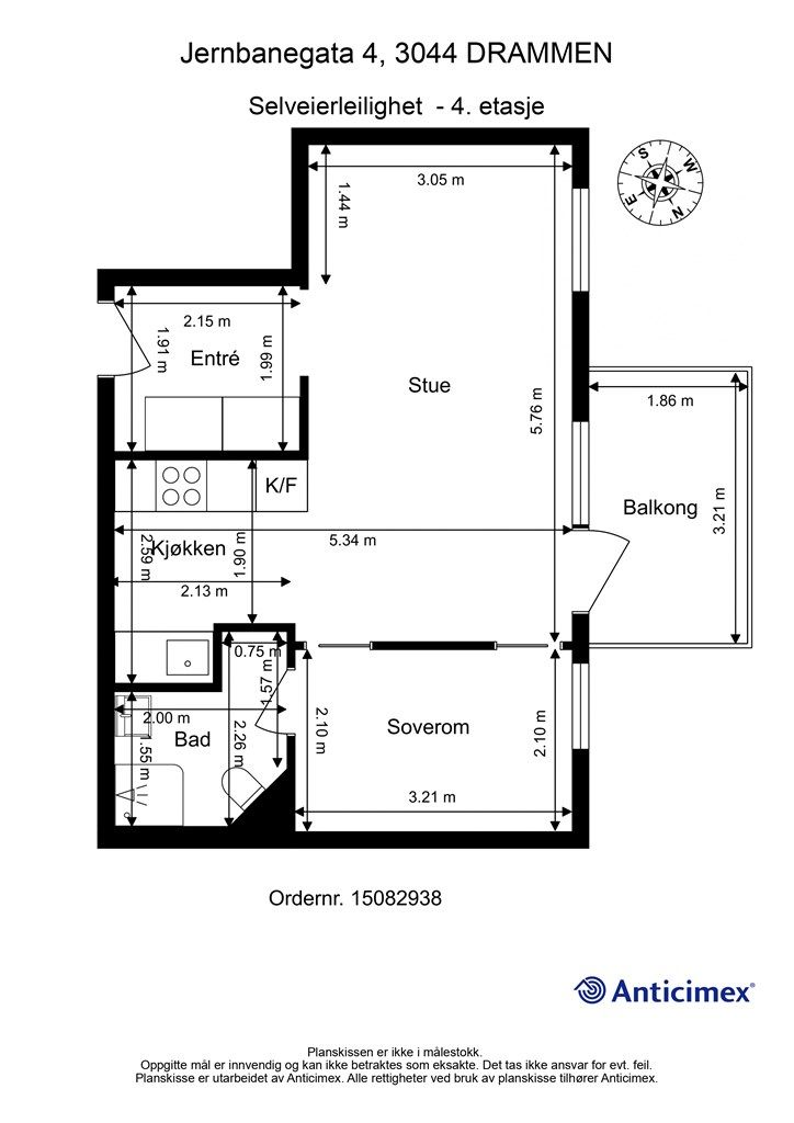 Plantegning 4. etasje 