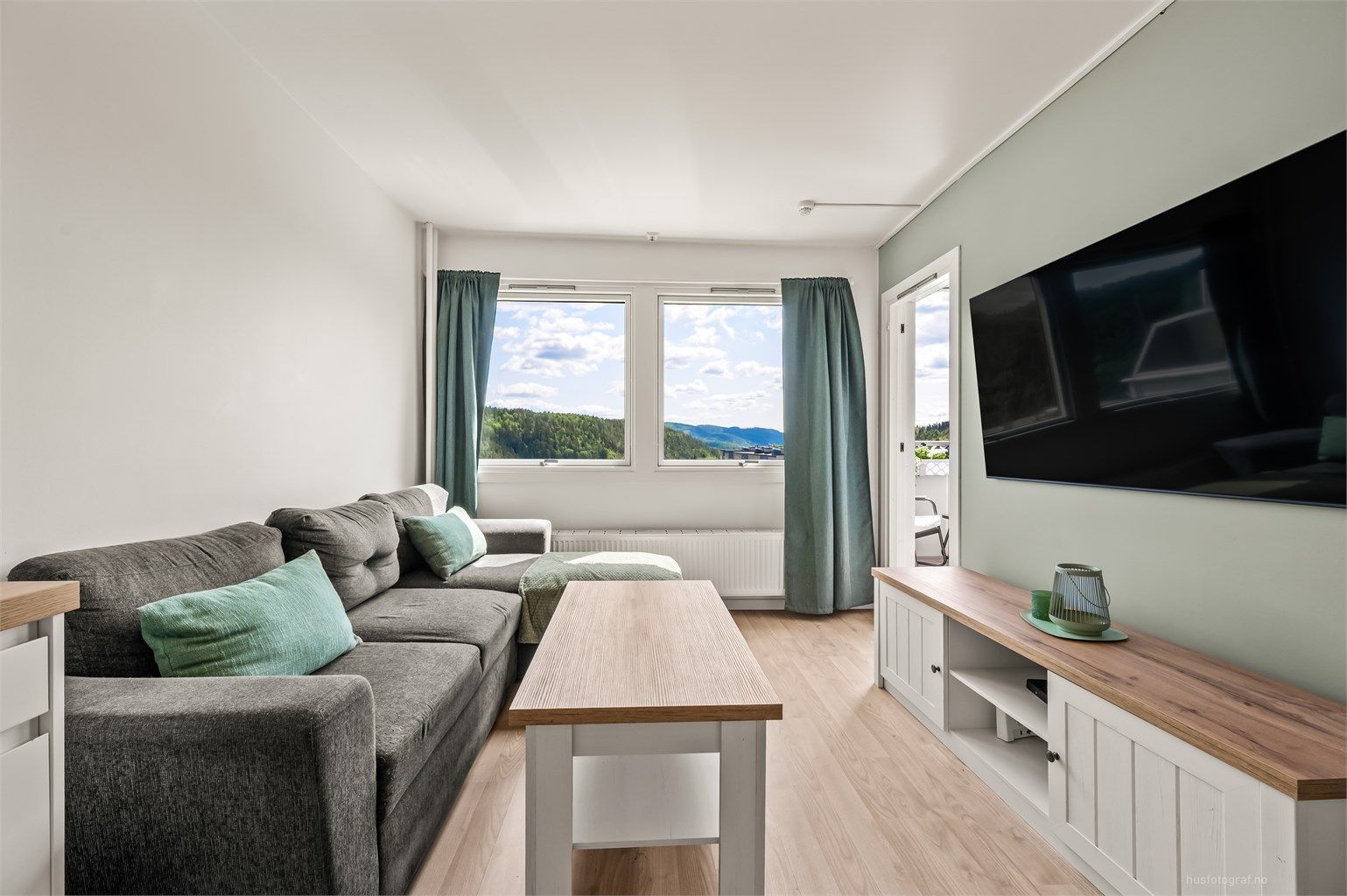 Leiligheten har en arealeffektiv planløsning og er lettstelt