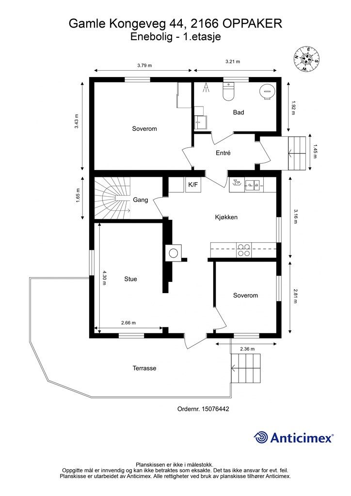 Plantegning - 1.etasje.