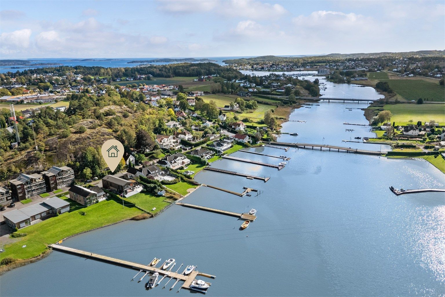 Kort vei ut til Nøtterøys flotte skjærgård. 