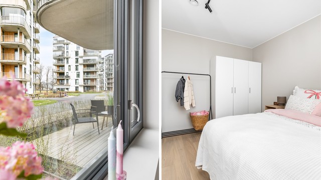 Langs veggen innerst er det mulig å montere skyvedørsgarderobe i hele rommets bredde.