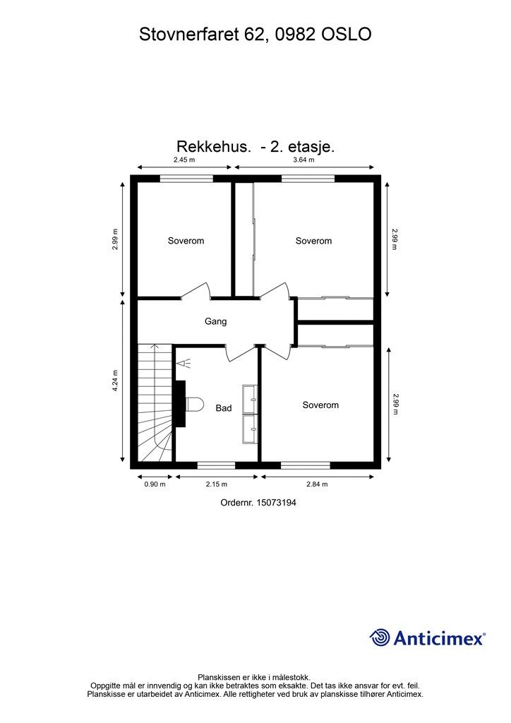 Plantegning - 2. etasje