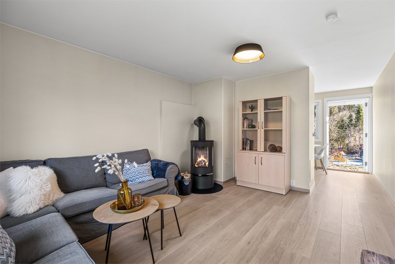 Stue - delvis åpen løsning mot kjøkken