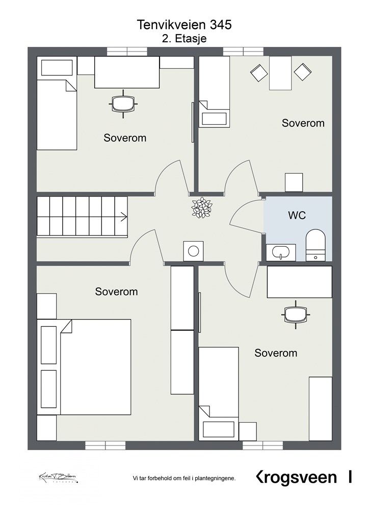 Planskisse. 2. etasje. 