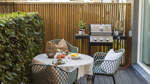 Det er også montert eget gassuttak til grill.