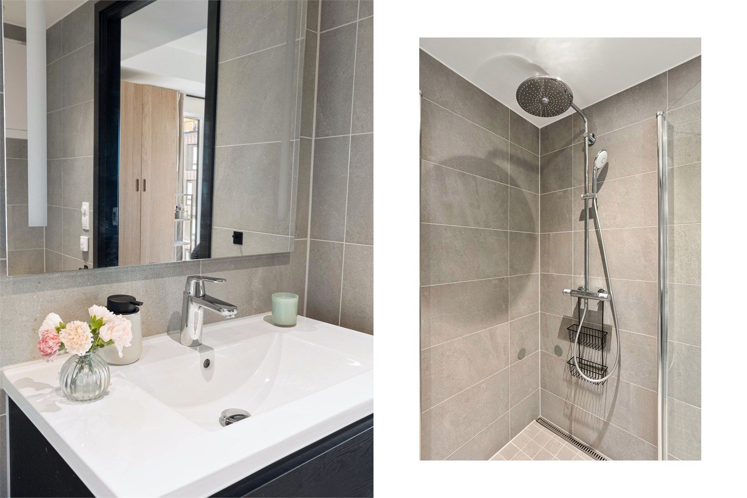 Begge badene er fra 2024 og holder en høy standard.