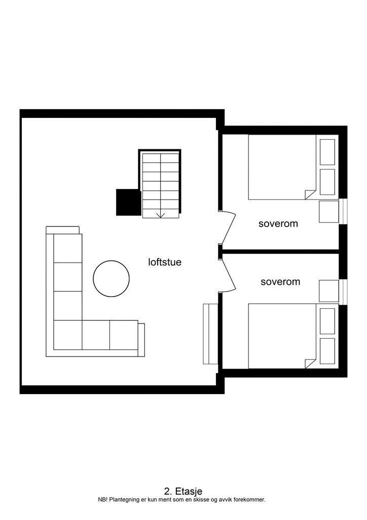 Plantegning 2. etasje