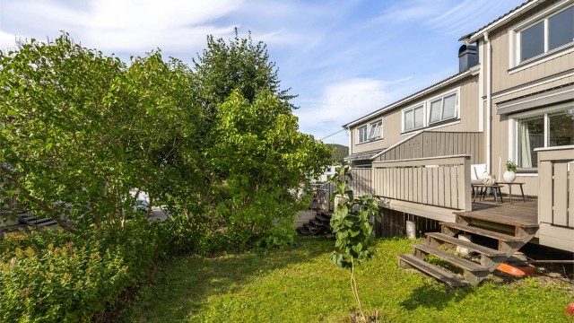 Dette er et innholdsrikt rekkehus med en arealeffektiv planløsning over tre etasjer.
Foto: Stine Prøitz Jørgensen
