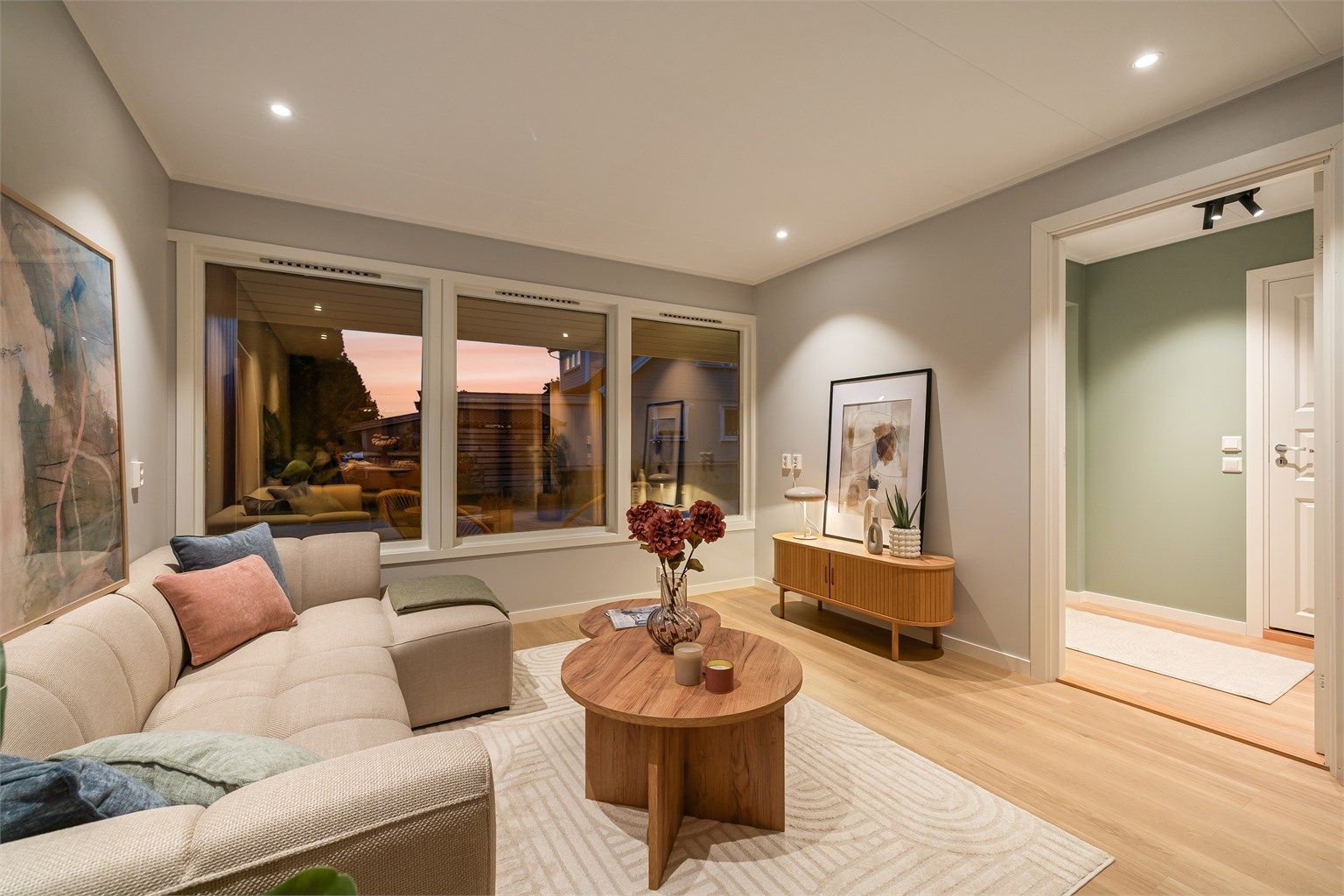 Leiligheten har ikke vært bebodd siden oppussingen ble ferdigstilt og er nå klar for innflytting.
Fotograf; Kristoffer Kristiansen.