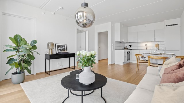 En moderne og velholdt 2-roms eierleilighet i 3. etasje.
Foto: Stine Prøitz Jørgensen