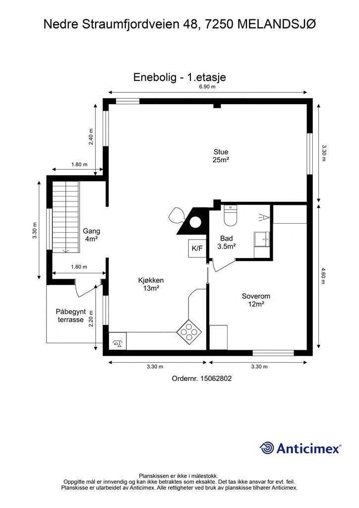 Plantegning første etasje