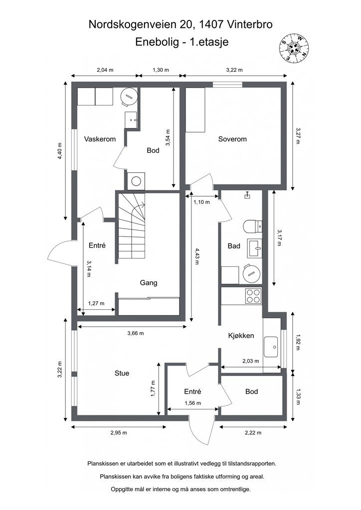 Plantegning - 1. etasje
