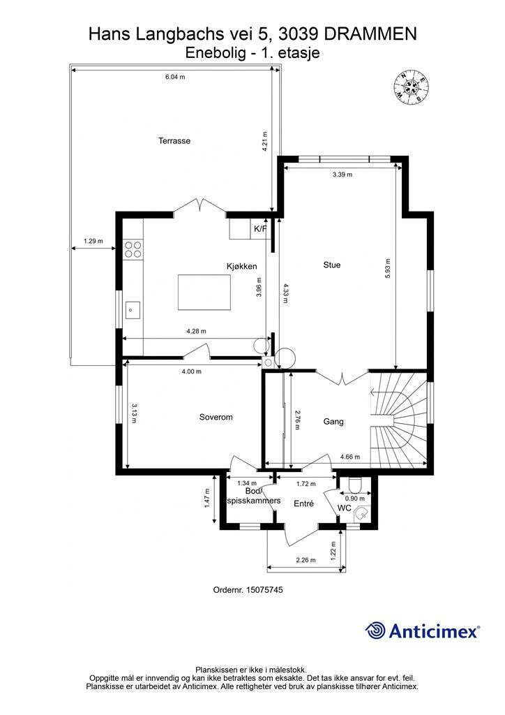 Plantegning - 1. etasje