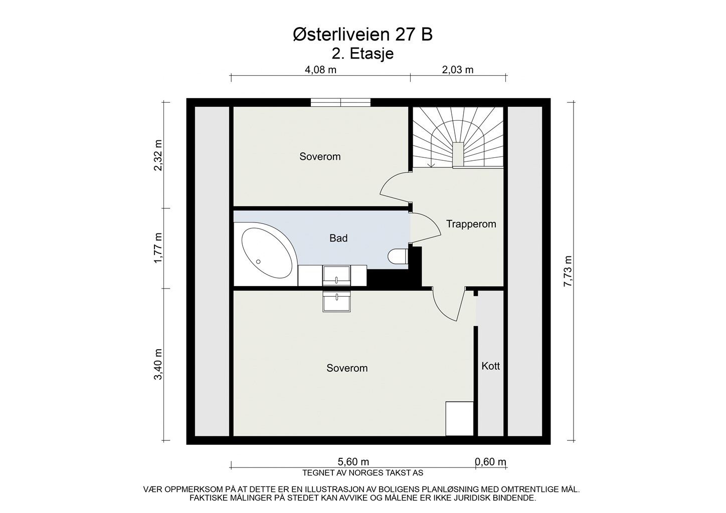 Planskisse andre etasje