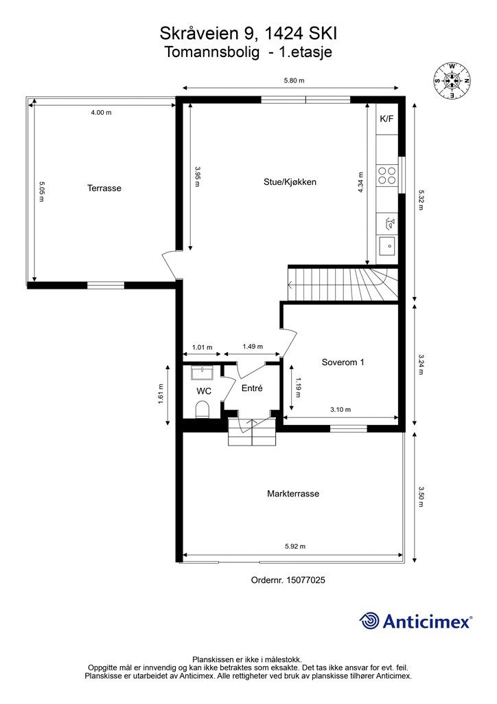 Plantegning 1. etasje