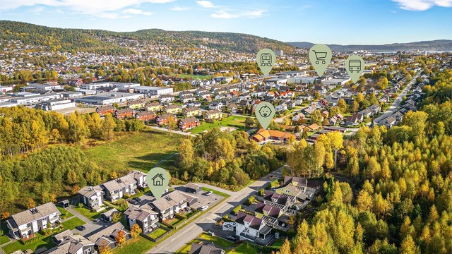 Boligen ligger i et etablert og rolig nabolag med kort vei til det meste man trenger i hverdagen.
Foto: Stine Prøitz Jørgensen